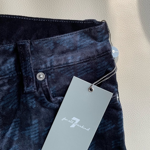 NWT 7 FOR ALL MANKIND JEANS SKINNY VELVET Size 26 - Picture 9 of 12